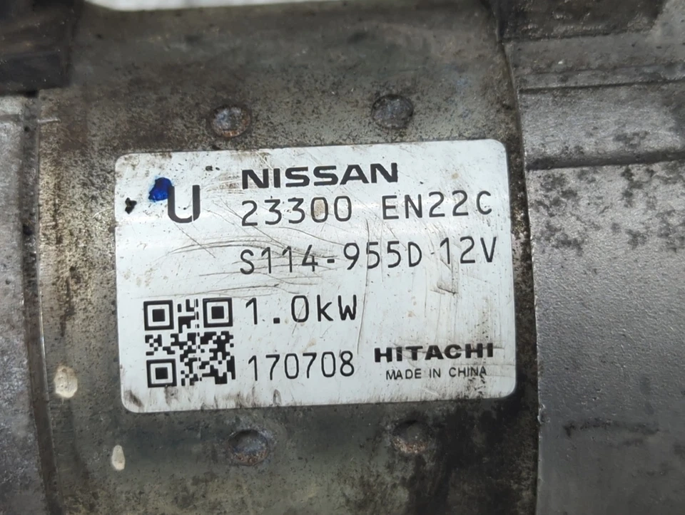 Nissan Nv200 2014-2020 motor de arranque de coche solenoide fabricante original UB1PG Foto 2 de 4