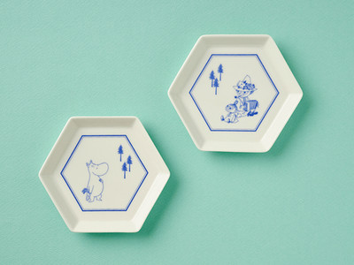 MOOMIN Hexagon Plate Set of 2 ESSA Jan 2025 Magazine Freebie Japan New Sealed
