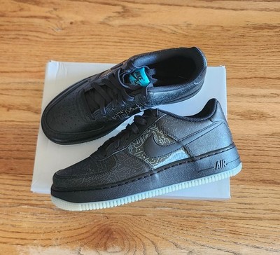 6.5Y Nike Air Force 1 Space Jam Computer Chip Youth Shoe's DN1434-001 Black Glow