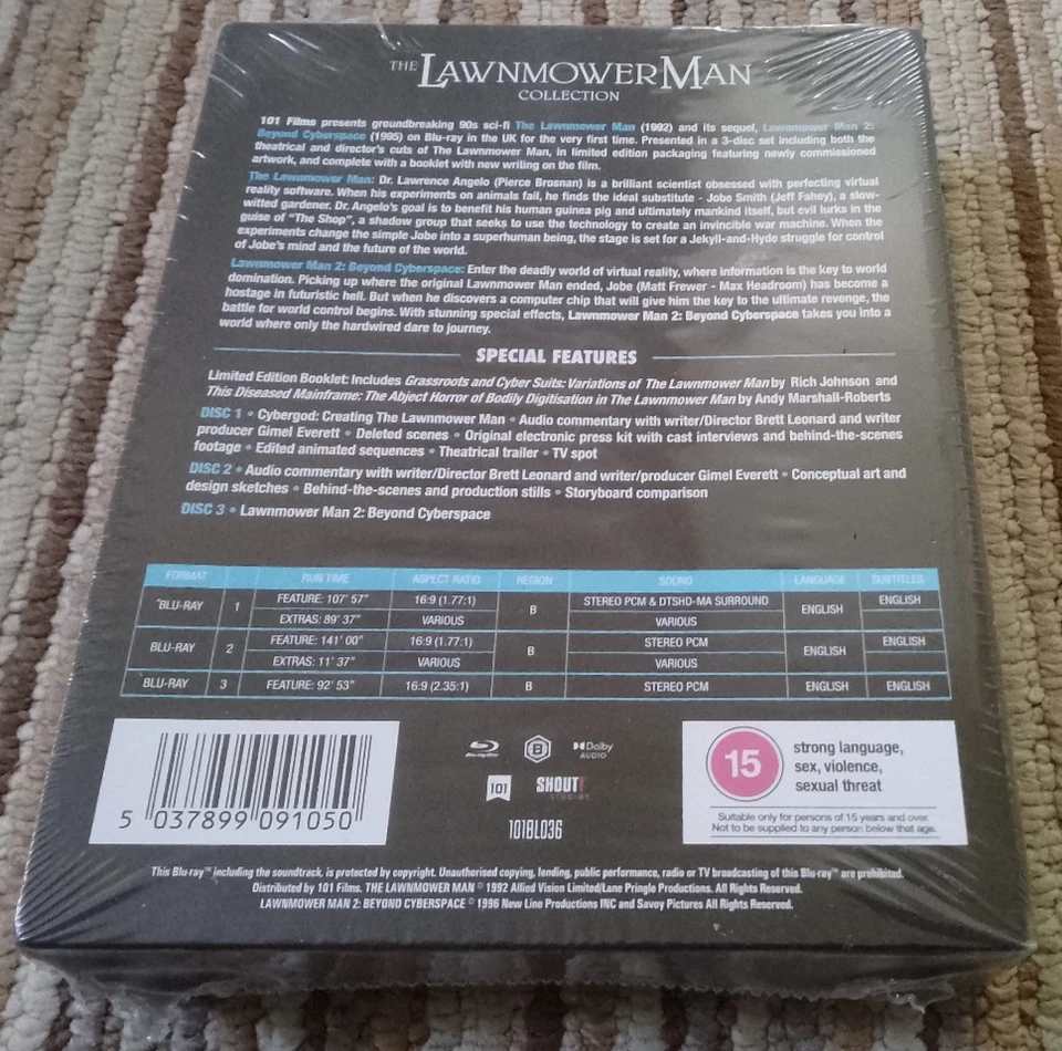 The Lawnmower Man Collection (Blu-Ray) Limited Edition, OOP - Image 2 of 4