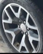 2017 Sierra 1500 OE Wheel 20x9 6 Spoke Double Y Spoke Machined Opt Nzh GMC