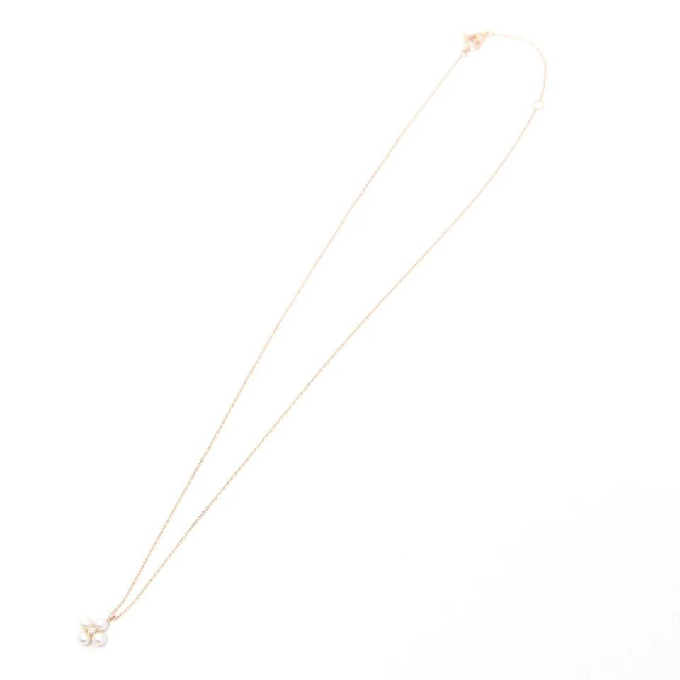 Collar Ponte Vecchio Perla Diamante K10PG Damas Joyería S#137409 Foto 2 de 4