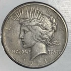 1921 P HIGH RELIEF SILVER PEACE DOLLAR AUTHENTIC HI GRADE U.S.MINT KEY DATE