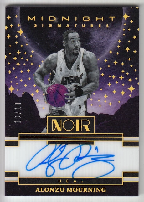 Panini Alonzo Mourning Basketball Autographed Sports Trading Cards