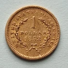 1852 Gold Dollar United States of America Liberty Head Coin Nice Condition