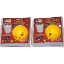 2 Pack Catabis Active High Roller Special Catnip  Herbal Blend Dispensing Toy