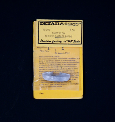 Details West PL-205, Snow Plow Chessie & Others, NOS HO Scale Parts