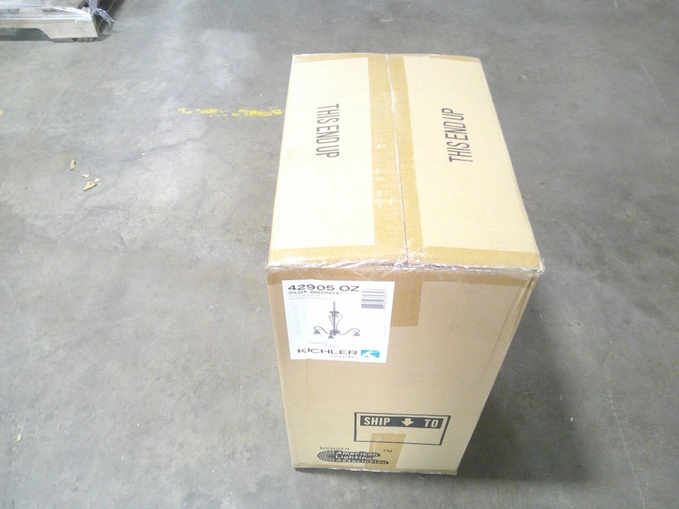 NUEVO Lámpara de araña de tres luces Kichler Tanglewood 42905 OZ bronce antiguo Foto 3 de 3