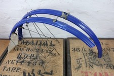 Bluemels Lightweight Blue Plastic Mudguards Vintage Retro Road Touring Bike