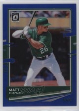 2020 Panini Donruss Optic Blue Prizm 9/75 Matt Chapman #151 8k4