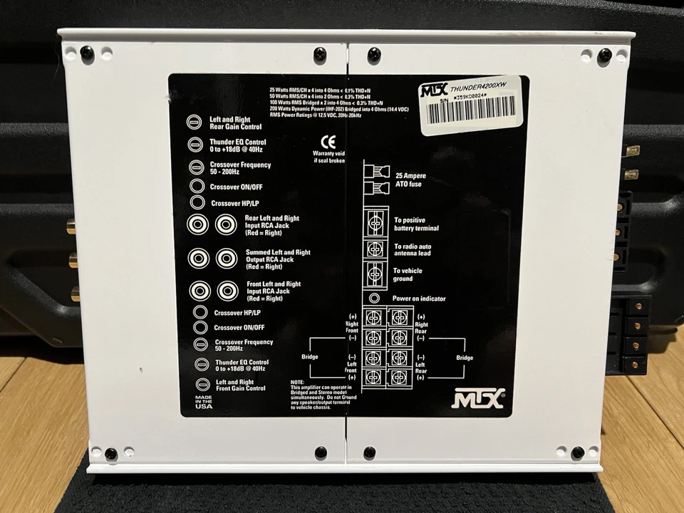 Amplificador Old School MTX 4200x - Imagem 2 de 3