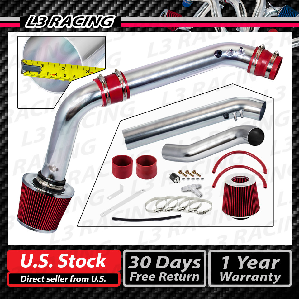 RED COLD AIR INTAKE KIT+DRY FILTER FOR HONDA 99-00 Civic HX EX SI EM1 1.6L VTEC