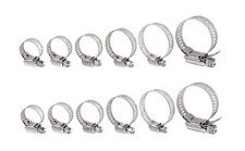 12-Pack 304 Stainless Steel Adjustable Worm Gear Hose Clamps Assortment Kit  ...