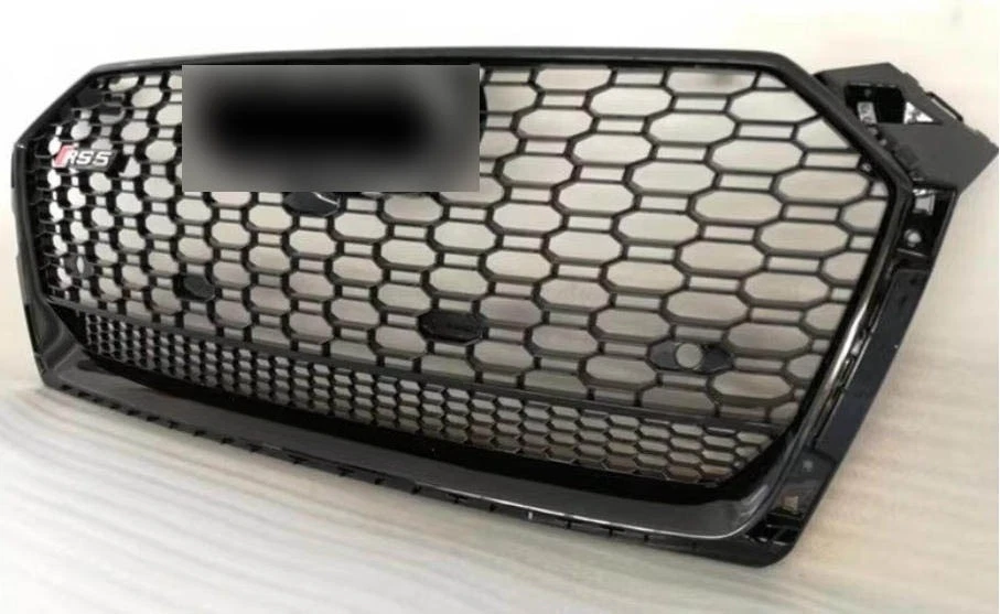 Parachoques de malla negra para Audi 2017-2020 A5 S5 RS5 B9 estilo parrilla Foto 3 de 4