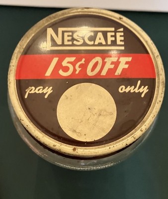 Vintage Nescafé Coffee Glass Jar