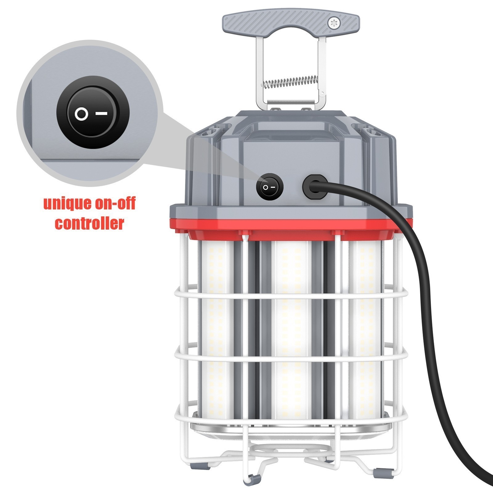 100W Led Temporary work light Construction Jobsite light 5000K Daylight Linkable