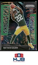 2025 Panini Prizm Matthew Golden Fireworks Green #15 Green Bay Packers