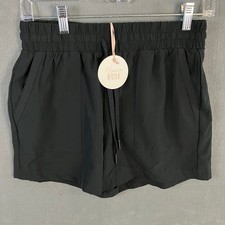 Hippie Rose Women's Elastic Waist Athletic Shorts Size S Black NWT