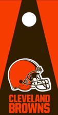 Cornhole Board Wraps Decals Vinyl Stickers Set of 2 - Cleveland Browns