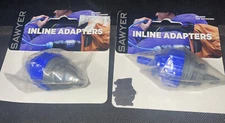 Two Sawyer Products SP110 Inline Hydration Adapters Blue/Gray *NEW