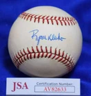 Ryan Klesko JSA COA Autograph National League Signed Baseball