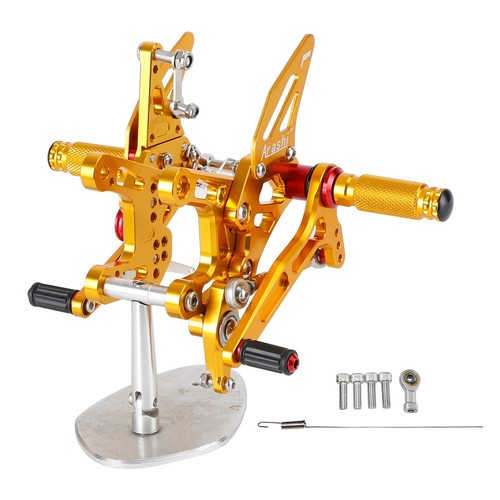 Racing Gold Rear Sets Footpegs Footrest For Kawasaki Ninja ZX10R /ABS