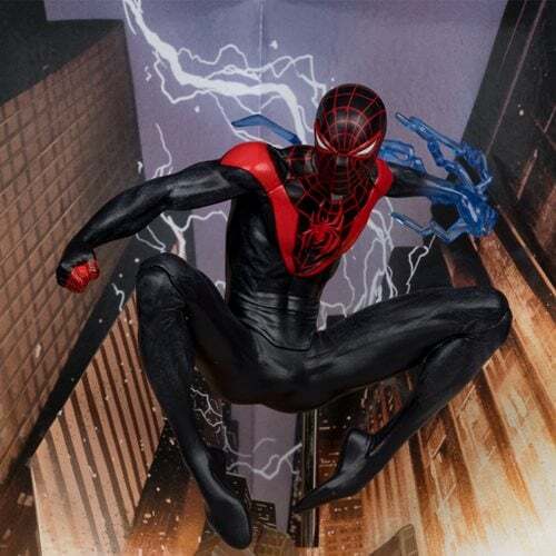 IN STOCK Marvel Miles Morales SPD#1 1:10 Scale Posed Fig. by McFarlane Toys - Picture 2 of 8