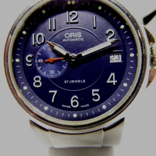  Oris Stailess steel 27Jewel Automatyczny zegarek z datownikiem  - Zdjęcie 1 z 12