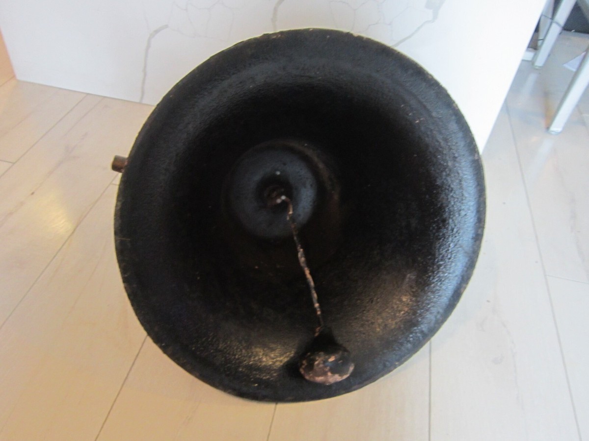Antique Cast Iron Upright #3 Crystal Metal Bell OLD CASTING | eBay