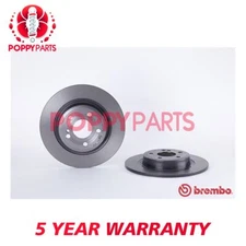 Fits Mercedes SLK 2011- SLC 2016- + Other Models Brake Discs Rear Poppy