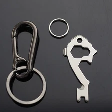 20in1 Keychain Multi Tool Crowbar Screwdriver Hex Survival EDC Carabiner Cilp