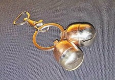 Paire De Fauconnerie Deux Traction Gland Cloche,Avec Homard Fermoir & Split Ring