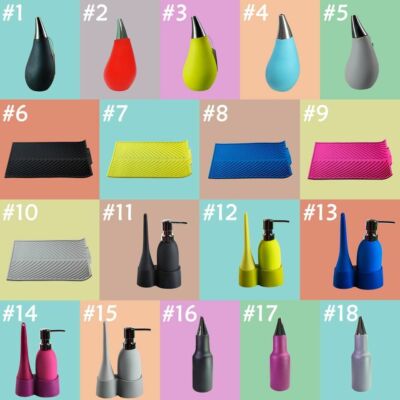 FLOW Silicone Edition Kitchen & Bathroom Essentials In Different Colors