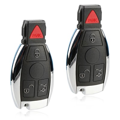 2 Key Fob Remote for 2009-2014 Mercedes Benz FBS3 Fobik Key IYZ-3312 Keyless Go