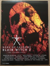 BLAIR WITCH Rare PROMO POSTER of 2000 CD MARILYN MANSON Rob Zombie BLACK SABBATH