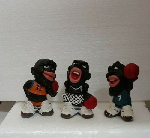 Set of 3 Novelty Ornaments Basketball Figurine - Picture 1 of 11