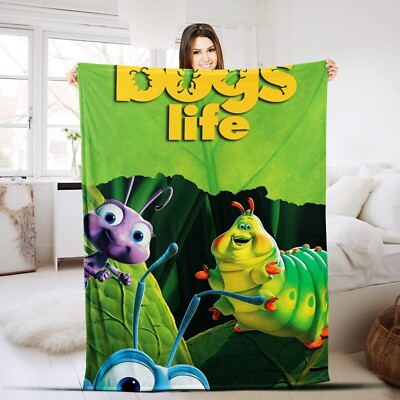 Custom Name Plush Fleece Blanket, Personalized A Bug's Life Blanket | eBay