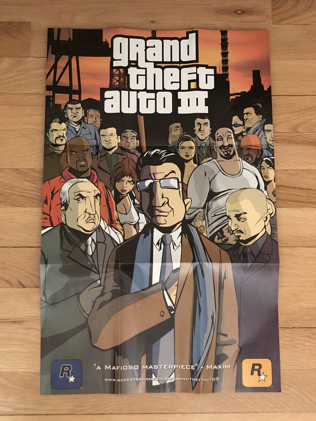 Grand Theft Auto GTA III 3 Double-Sided Poster/Map Rockstar