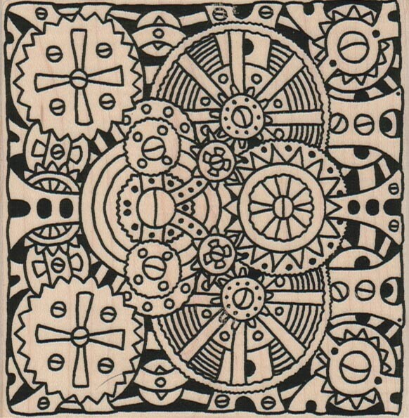 Steampunk Background 4 x 4