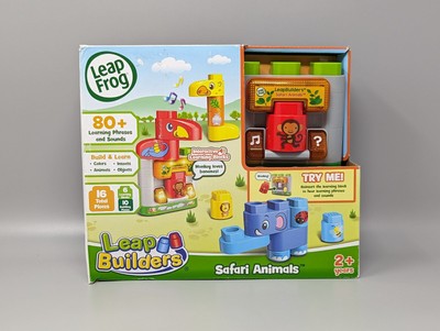 LeapFrog LeapBuilders Blocks Safari Animals 80+ Learning Phrases & Sounds