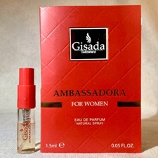 Gisada Ambassadora for Women Eau de Parfum Sample Spray .05oz, 1.5ml *Low Level*