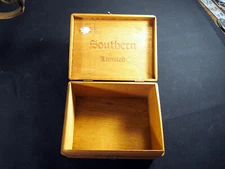 Rare Southern Limited Blunts Wood Cigar Box from GA