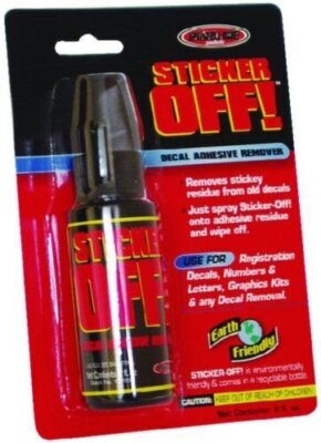 Sticker Remove Thinner Hardline Products Sticker-Off! Decal Removal Fluid 2 Ounces 965 | eBay