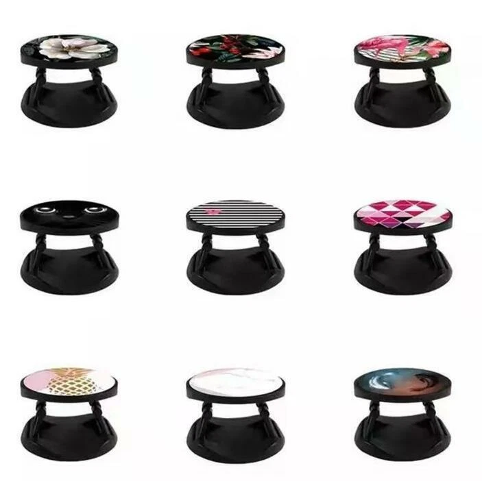 lot 10 cell phone holder finger ring pattern stand car mounts for iphone Samsung - Image 2 of 4
