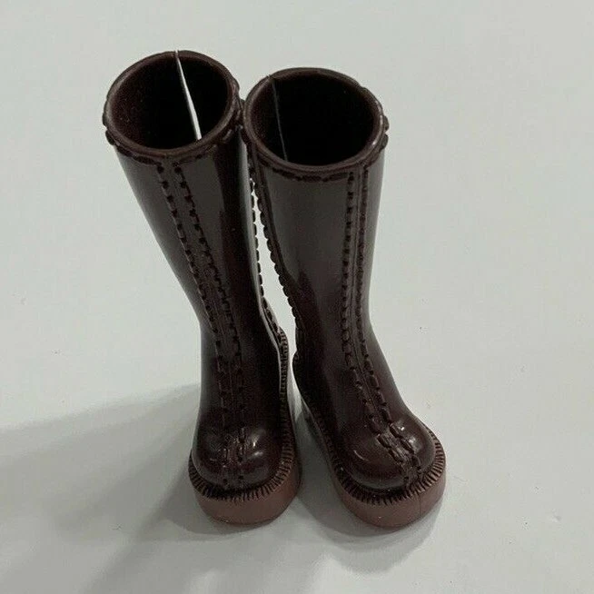 ZAPATOS MUÑECA BARBIE BOTAS MY SCENE CHILLIN OUT KENNEDY MARRÓN BOTAS ALTAS SOLAMENTE Foto 3 de 3