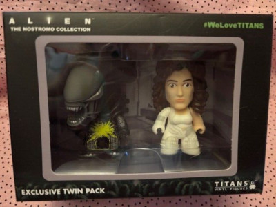 Titans ALIEN The Nostromo Collection Twin Pack 3'' Ripley & Xenomorph Nerd NEW