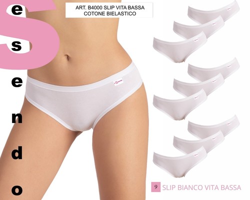9 Mutande Donna Slip Donna in cotone Bielastico Essendo B4000 (mod. Liabel) - Picture 6 of 11