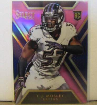 C.J. Mosley #110 Fuchsia Prizm /199 (RC) - 2014 Panini Select - Rookies - Ravens
