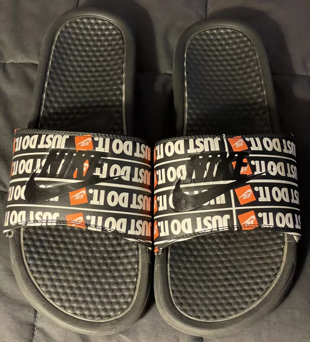 Nike slides just hotsell do it print