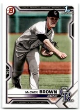 2021 BOWMAN DRAFT MCCADE BROWN COLORADO ROCKIES #BD-59